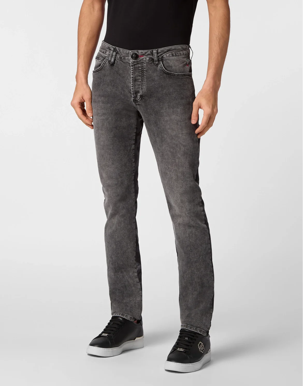 Super Straight Cut Trousers Camouflage, цвет: Черный