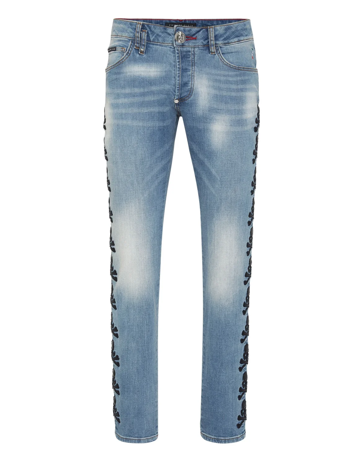 Super Straight Cut Trousers Skull, цвет: Серый