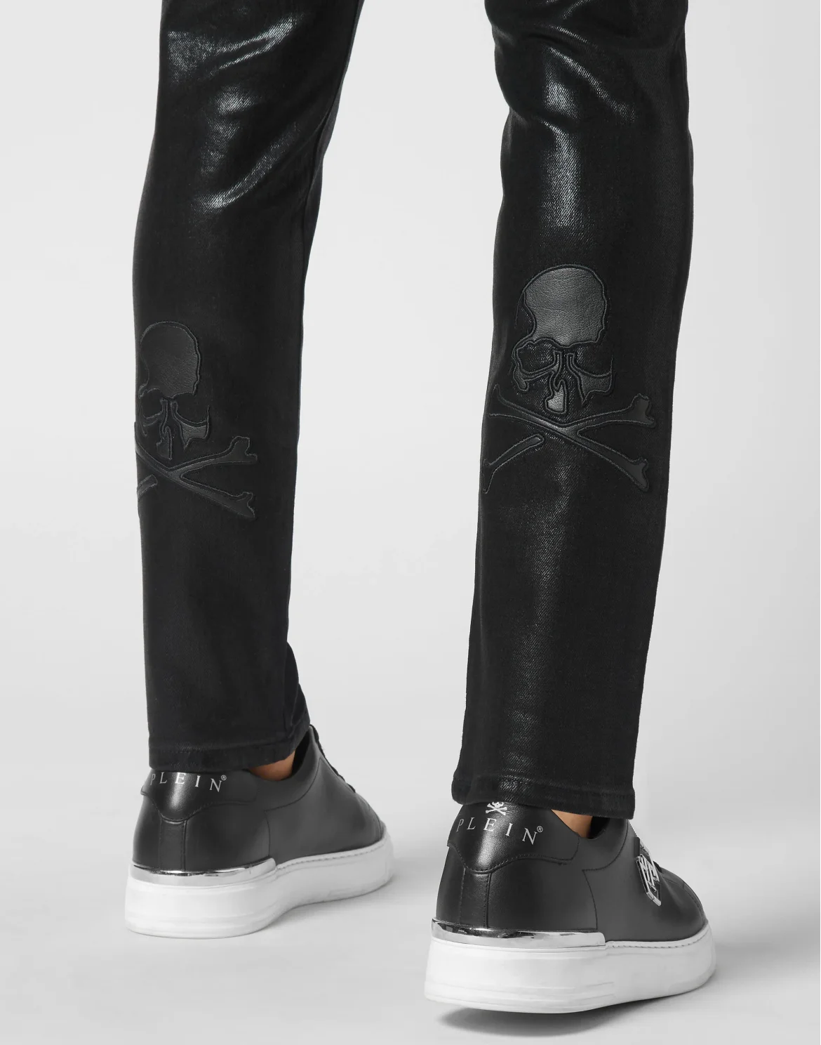 Skinny Trousers Skull, цвет: Черный