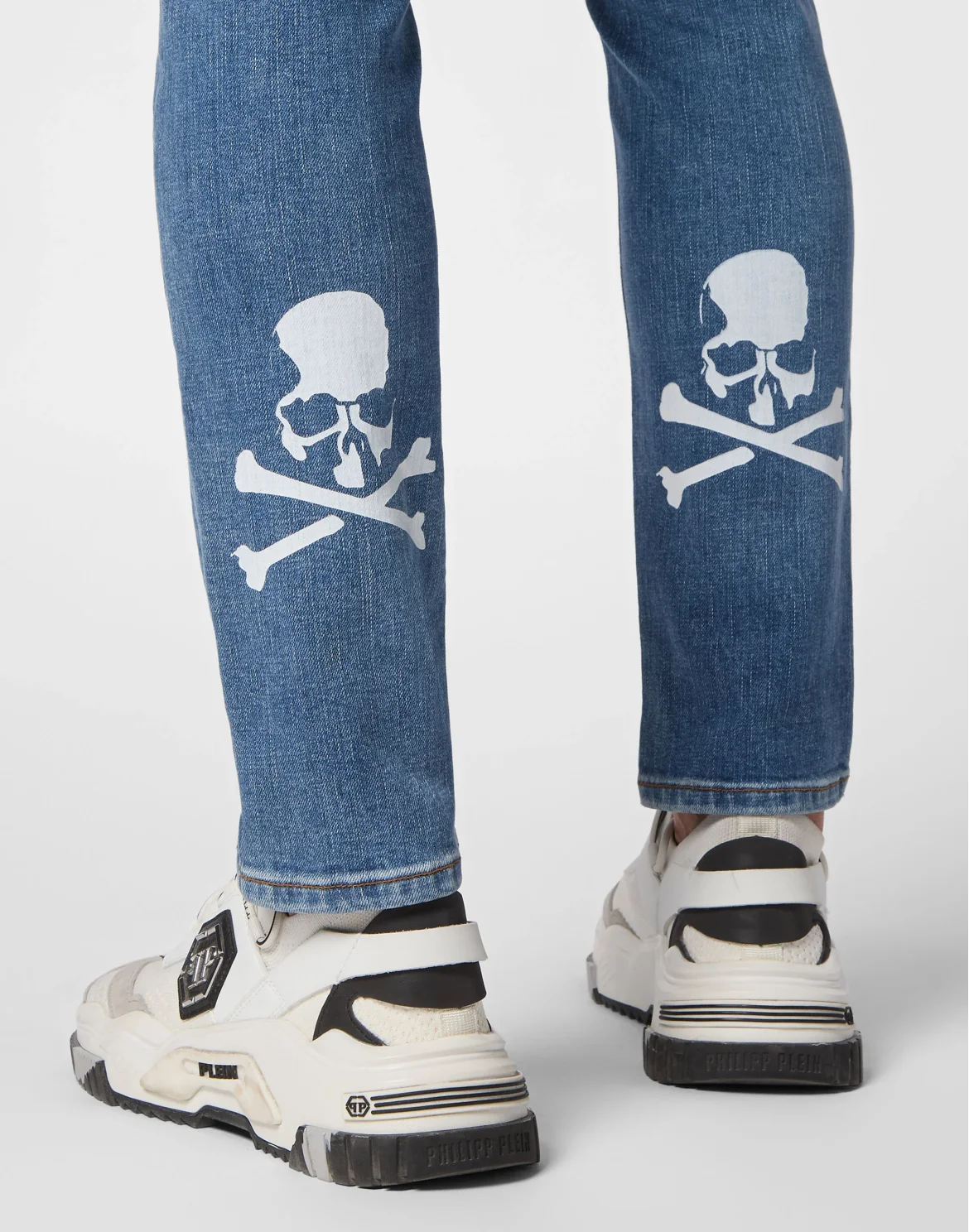 Skinny Trousers Skull, цвет: Серый