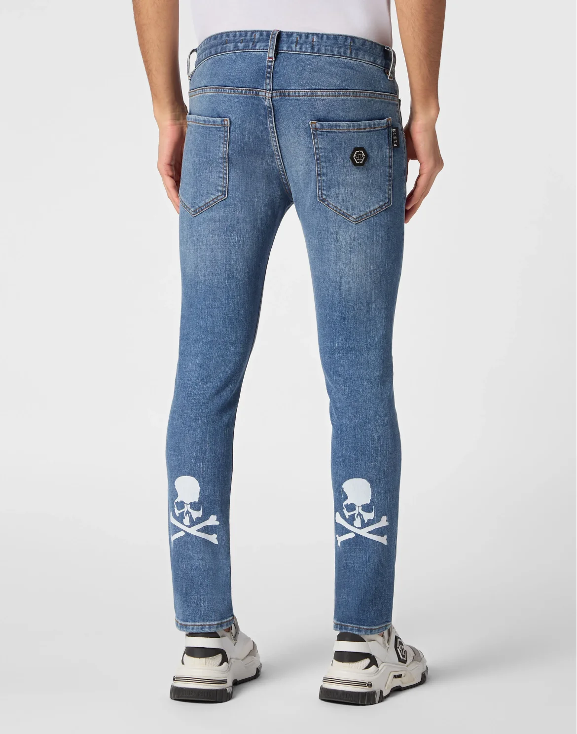 Skinny Trousers Skull, цвет: Серый