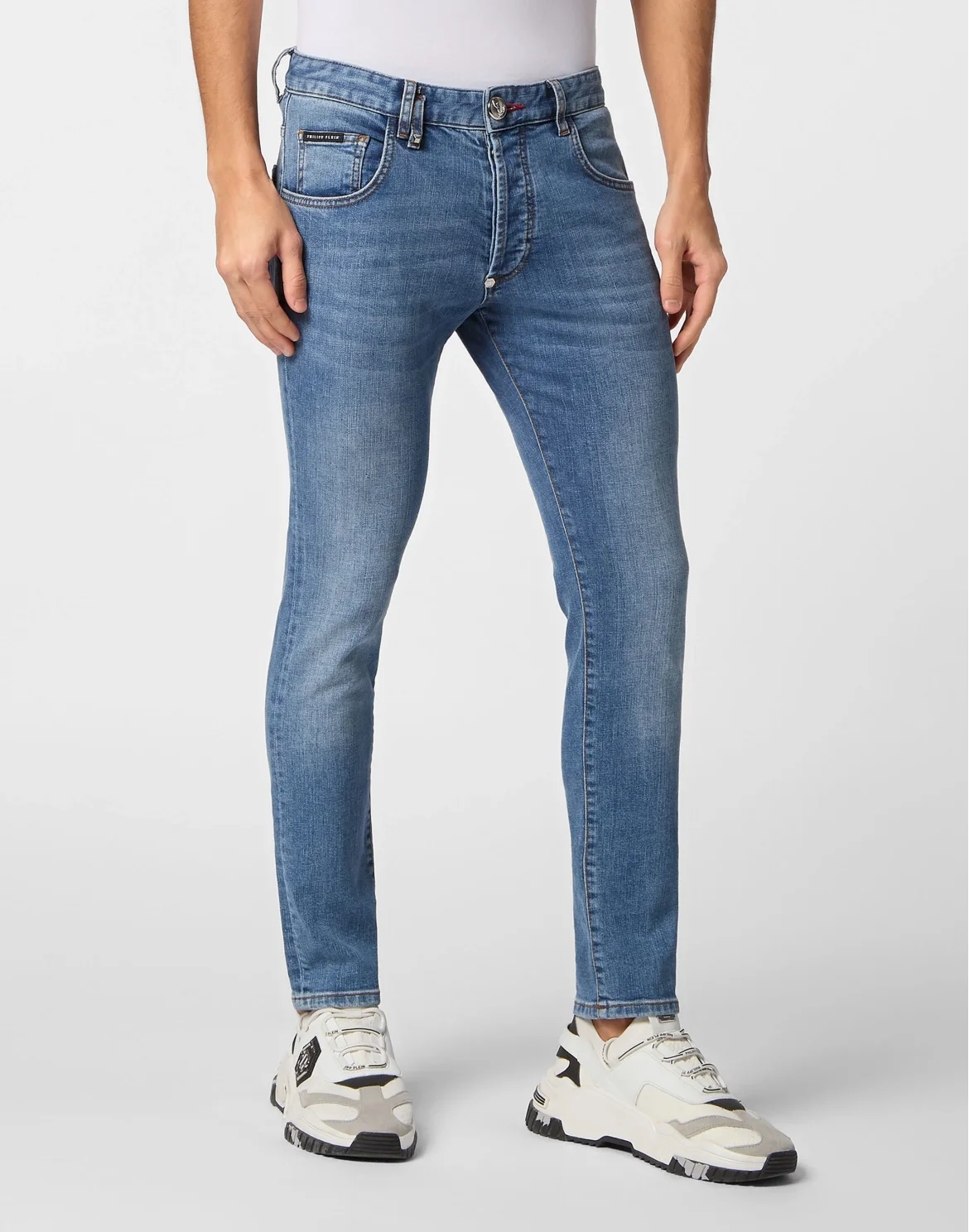 Skinny Trousers Skull, цвет: Серый