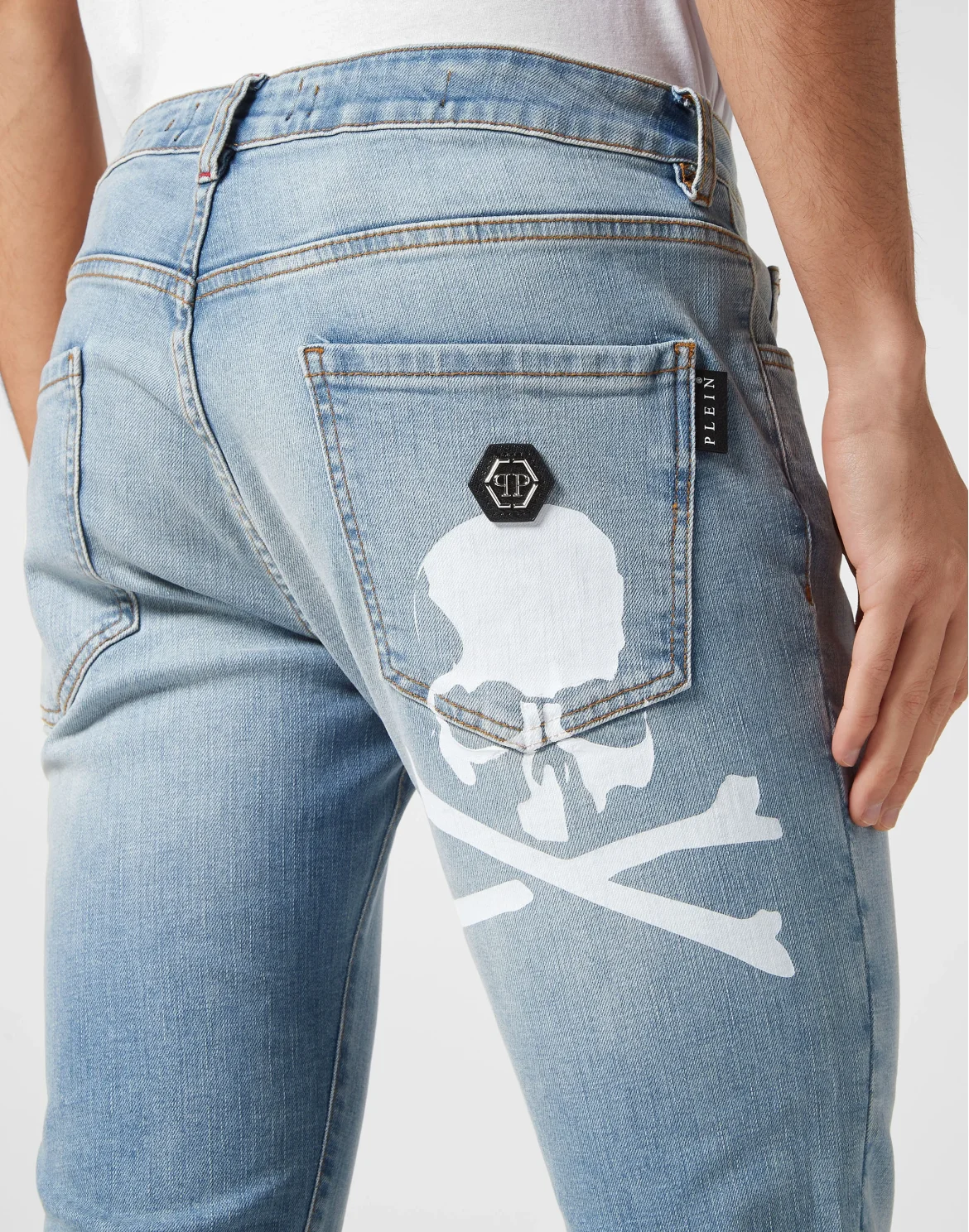 Super Straight Cut Trousers Skull, цвет: Синий