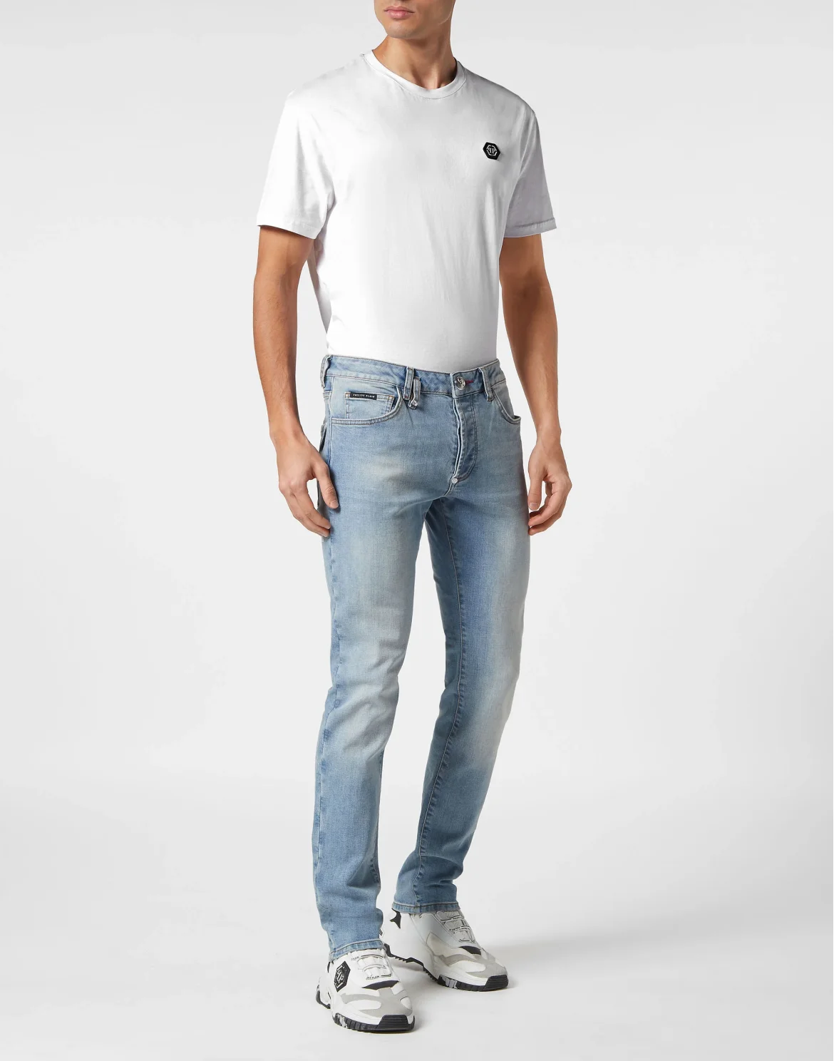 Super Straight Cut Trousers Skull, цвет: Синий