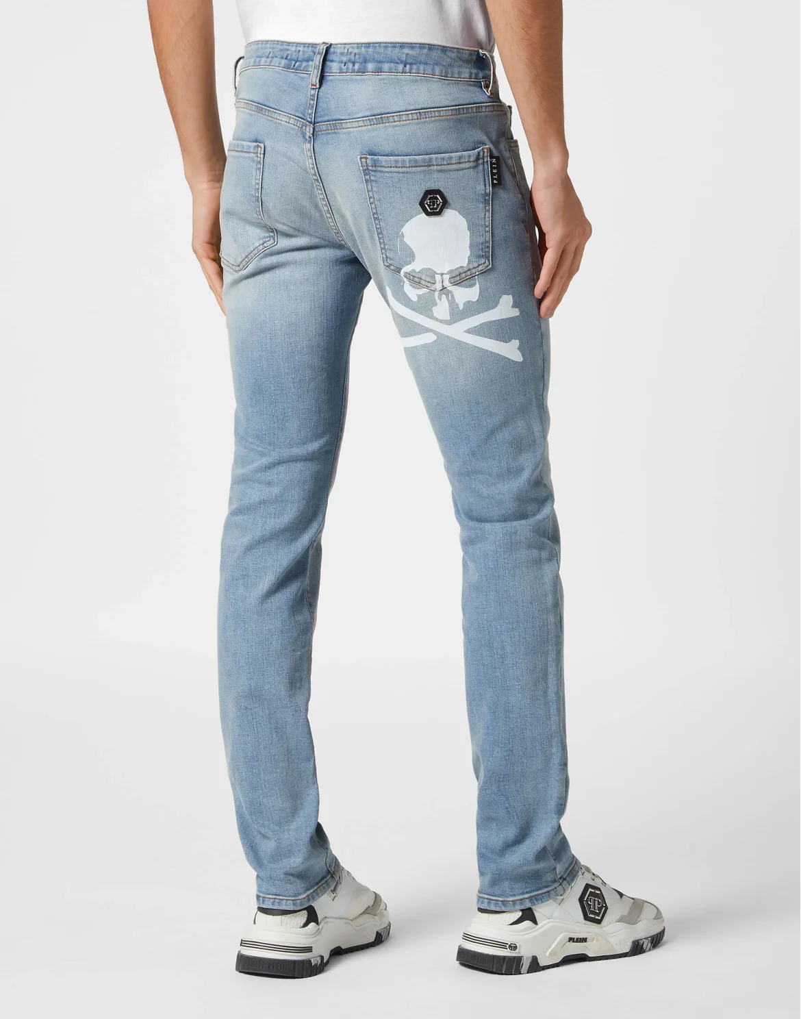 Super Straight Cut Trousers Skull, цвет: Синий