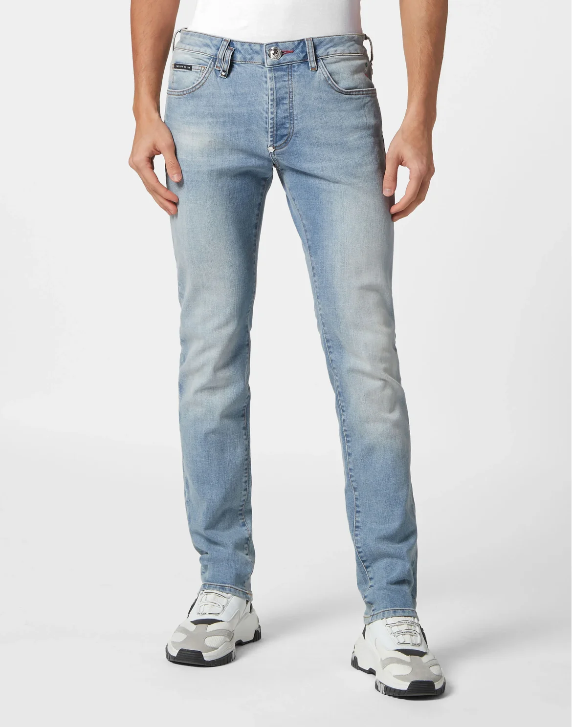 Super Straight Cut Trousers Skull, цвет: Синий