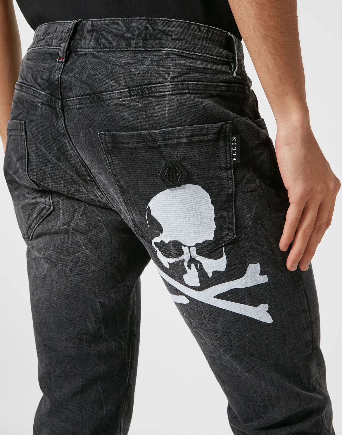Super Straight Cut Trousers Skull, цвет: Серый