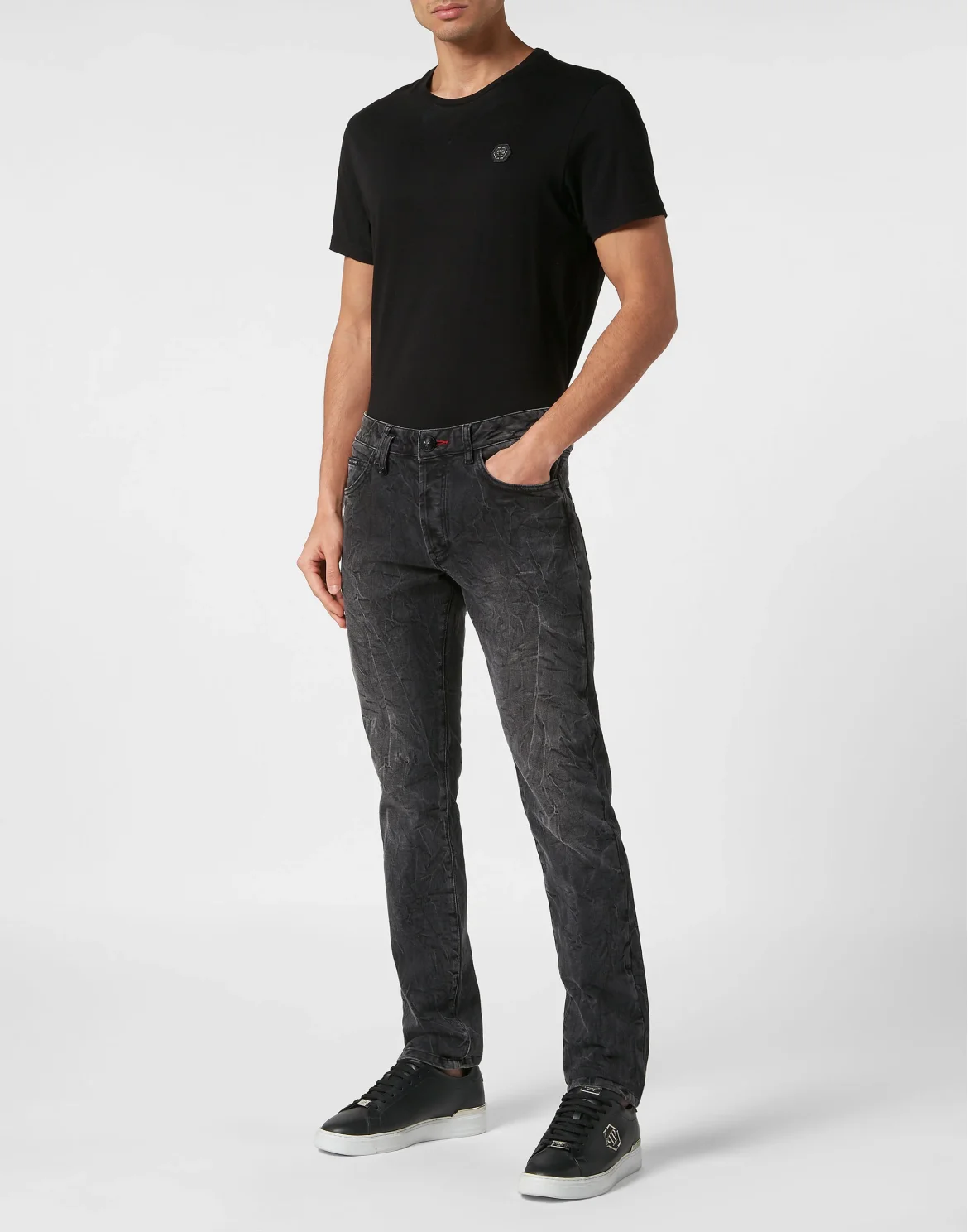 Super Straight Cut Trousers Skull, цвет: Серый