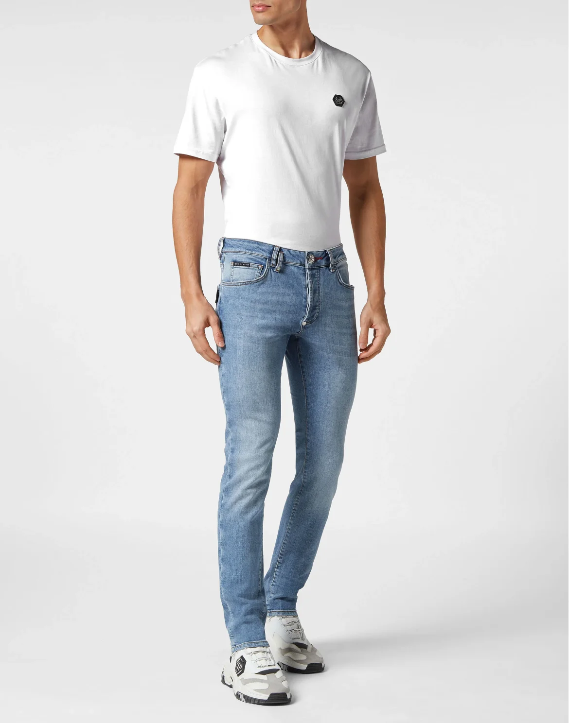 Super Straight Cut Trousers Skull, цвет: Серый