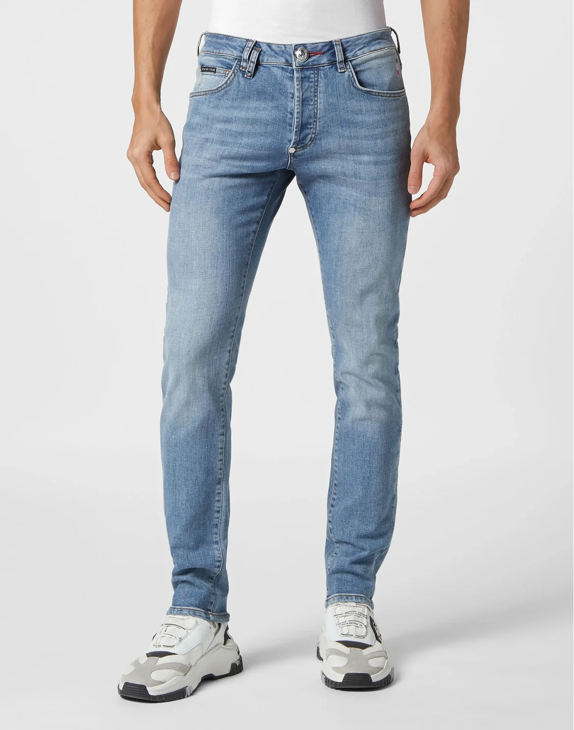 Super Straight Cut Trousers Skull, цвет: Серый