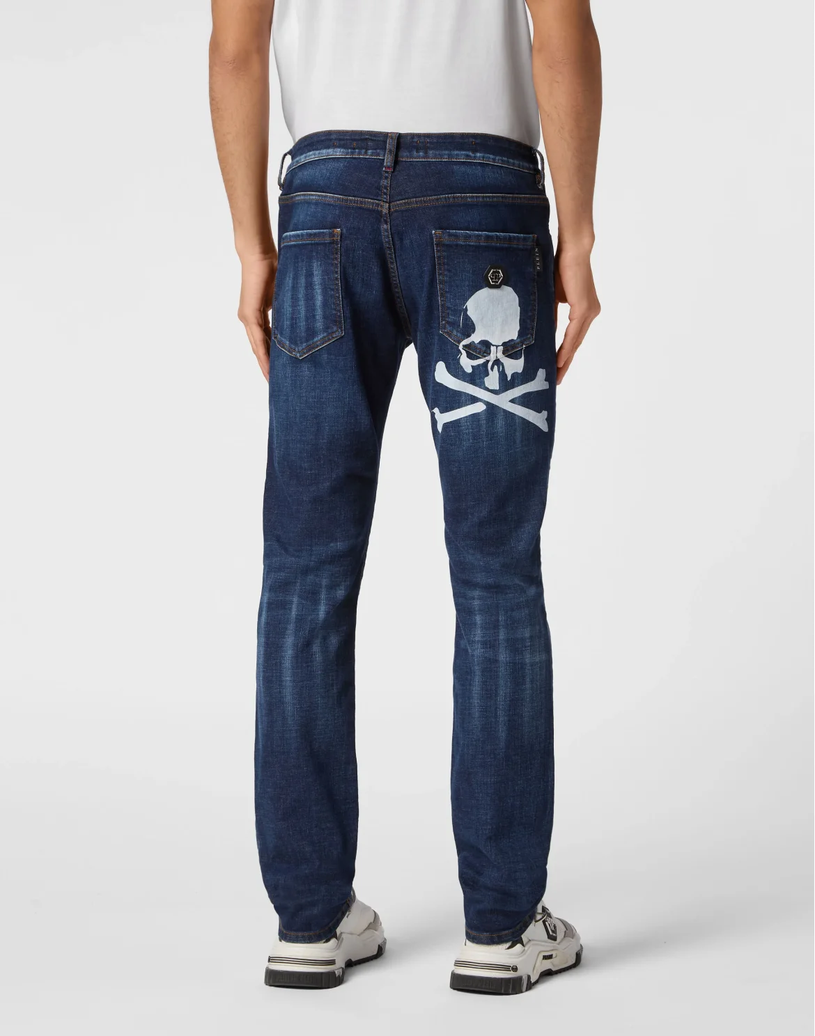 Super Straight Cut Trousers Skull, цвет: Синий