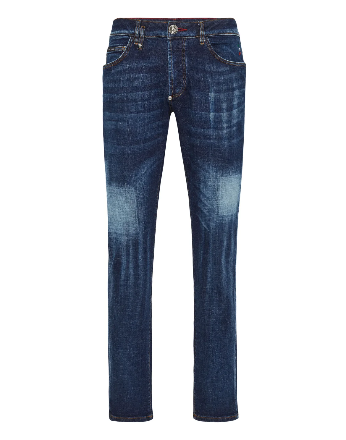 Super Straight Cut Trousers Skull, цвет: Синий