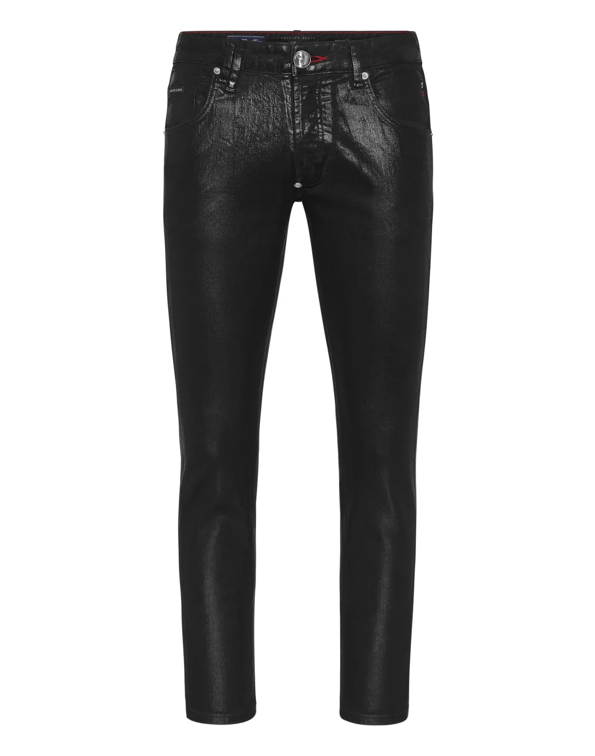 Denim Skinny Basic Trousers, цвет: Черный