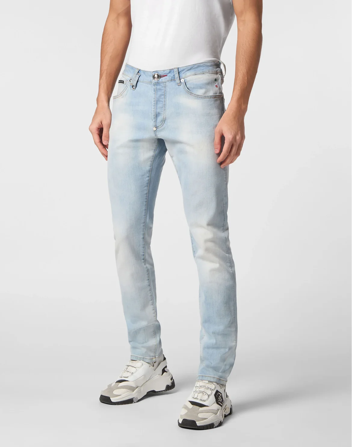 Denim Super Basic Straight Trousers, цвет: Голубой