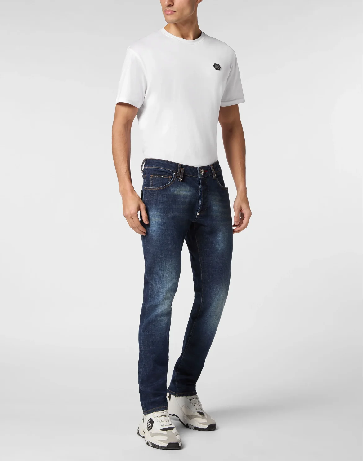 Denim Super Basic Straight Trousers, цвет: Синий