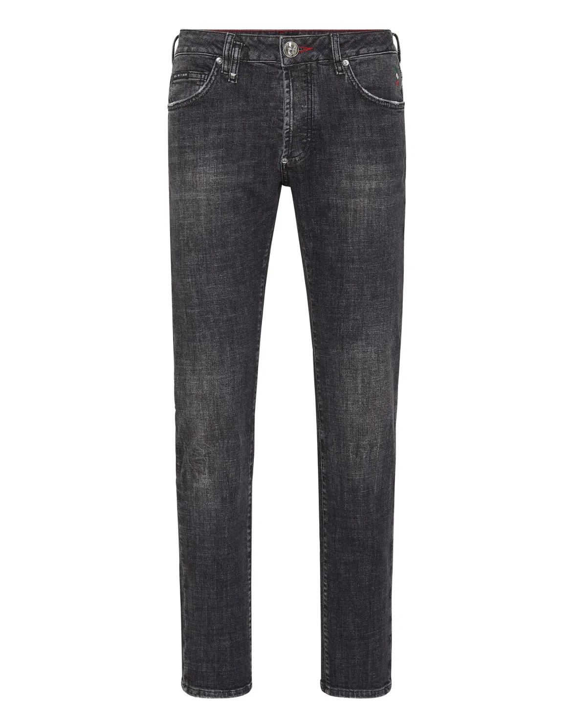 Denim Super Basic Straight Trousers, цвет: Черный