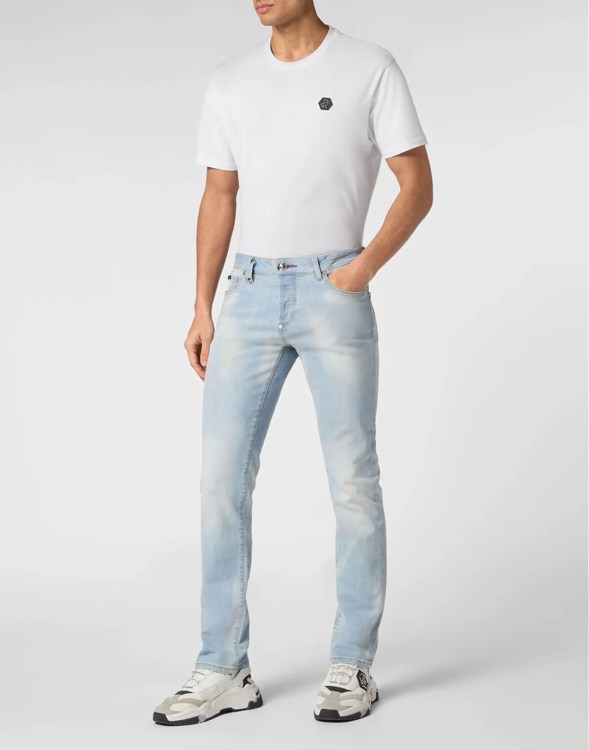 Denim Super Basic Straight Trousers, цвет: Голубой