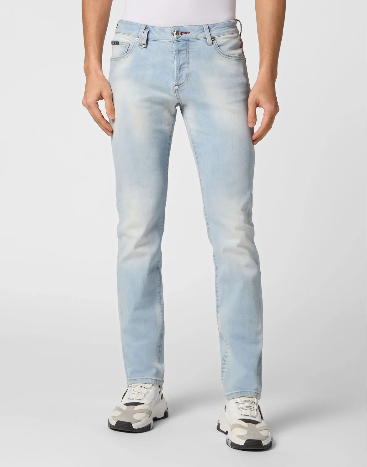 Denim Super Basic Straight Trousers, цвет: Голубой