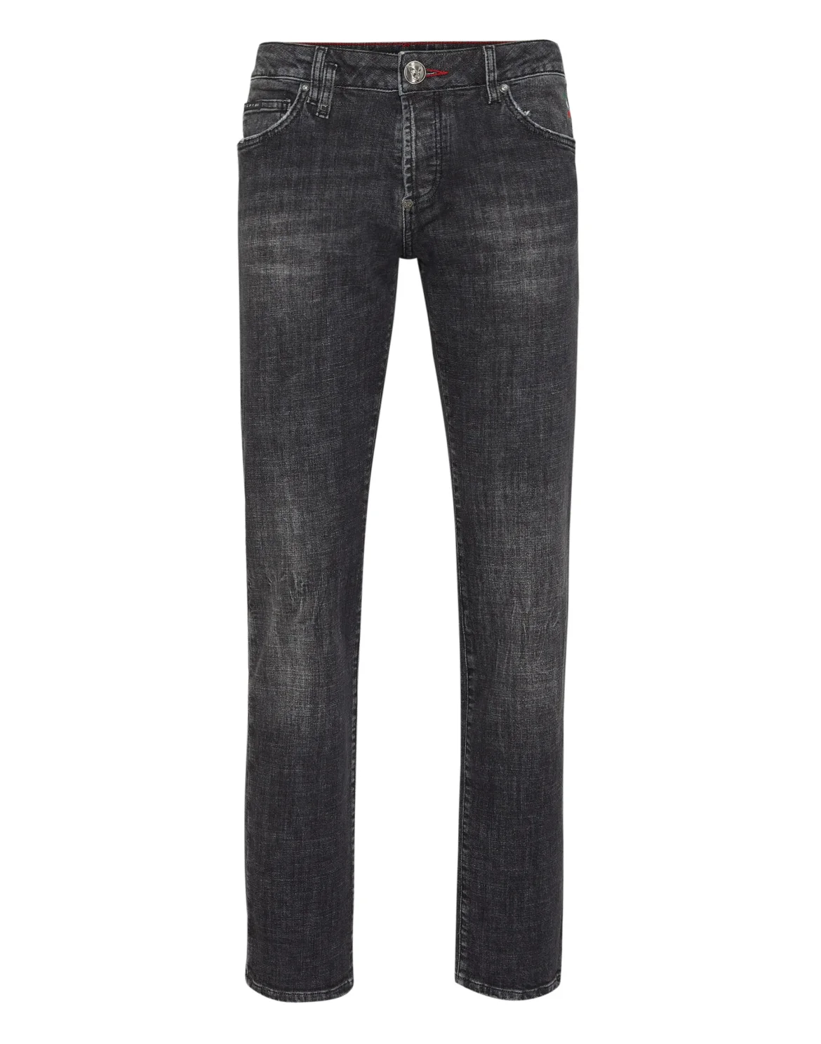 Denim Super Basic Straight Trousers, цвет: Черный