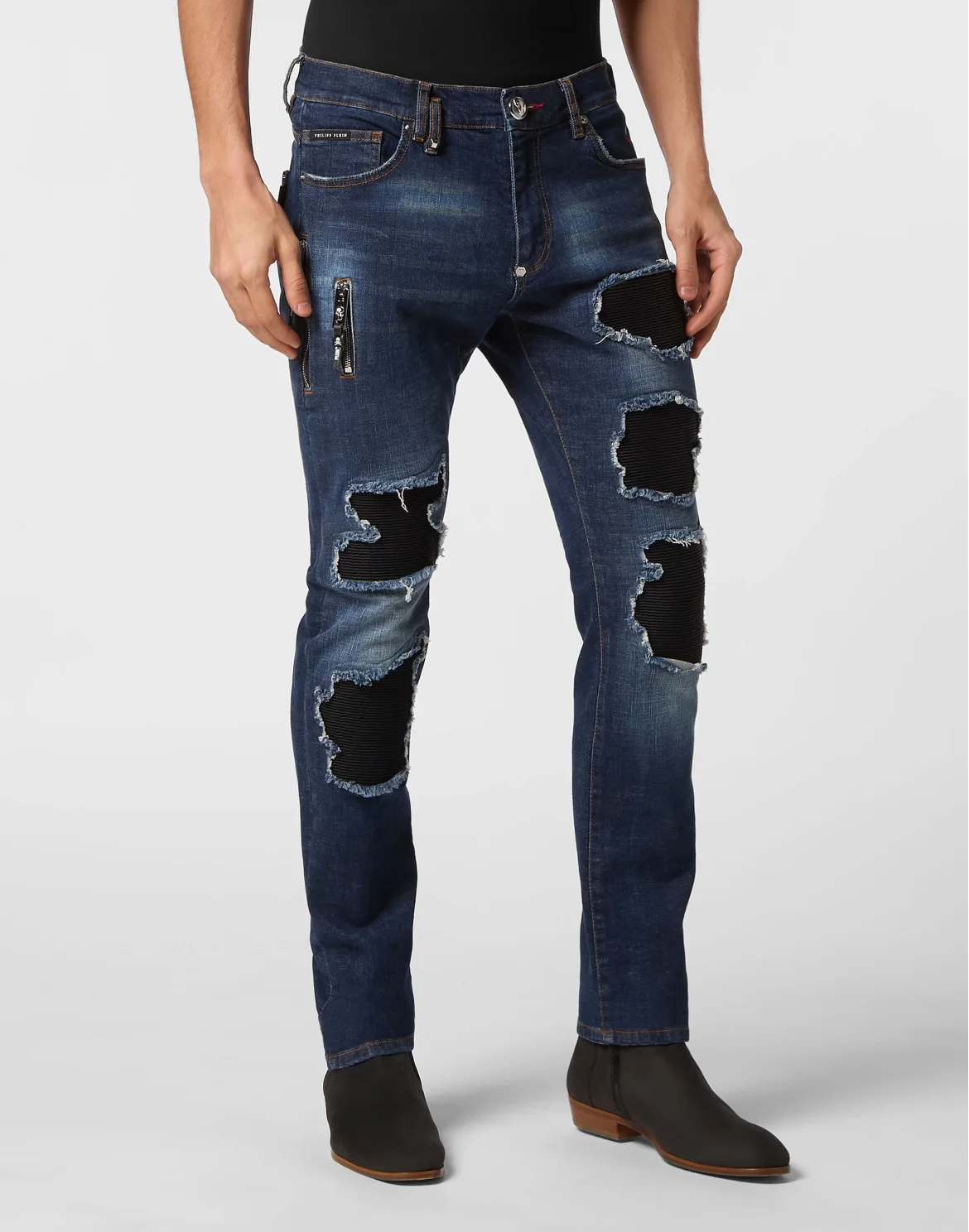 Denim Rock Star Fit Trousers, цвет: Синий