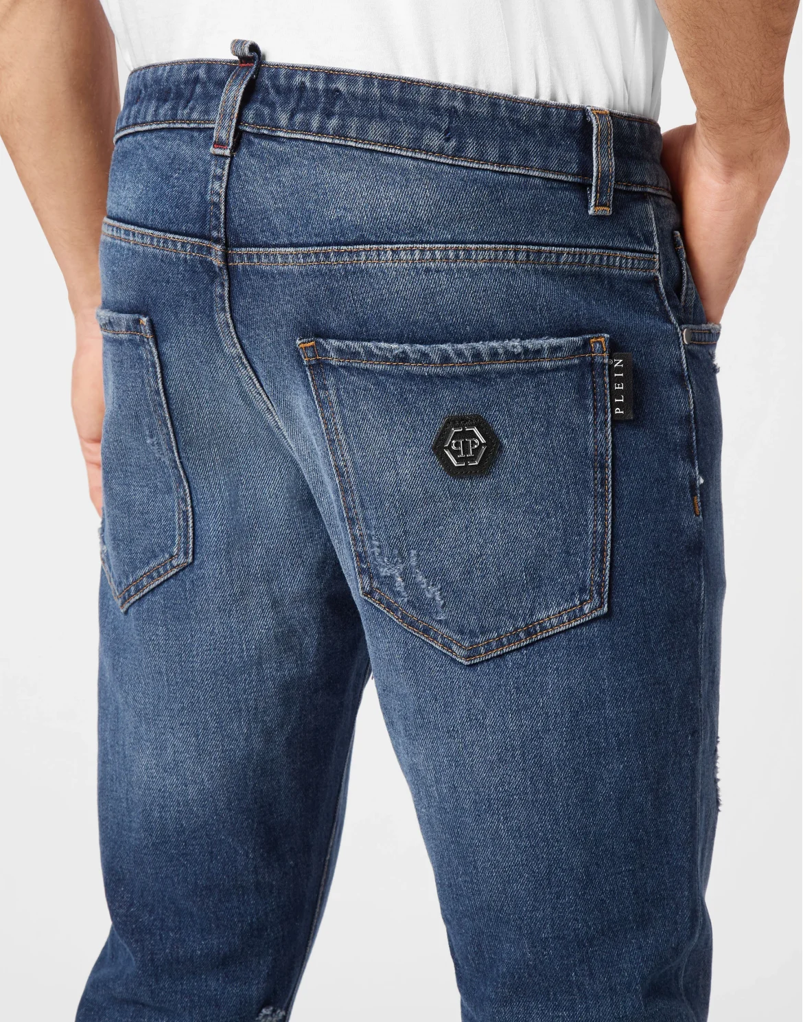 Skinny Fit Trousers, цвет: Синий