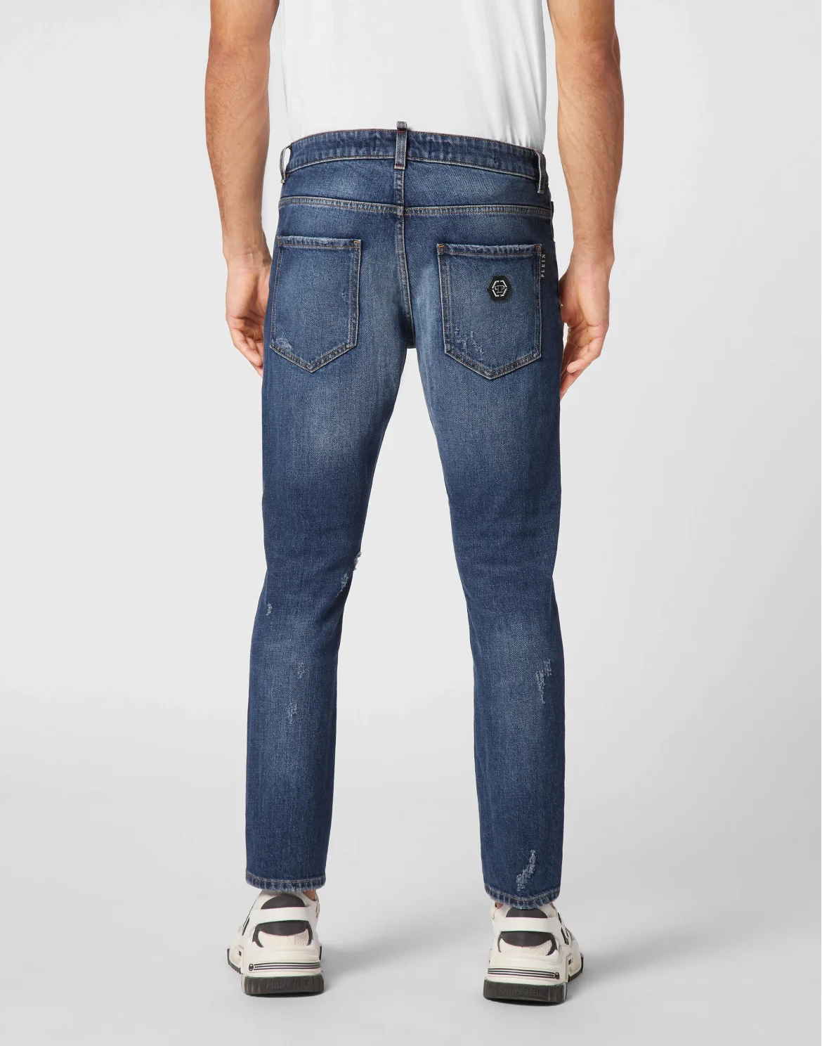 Skinny Fit Trousers, цвет: Синий