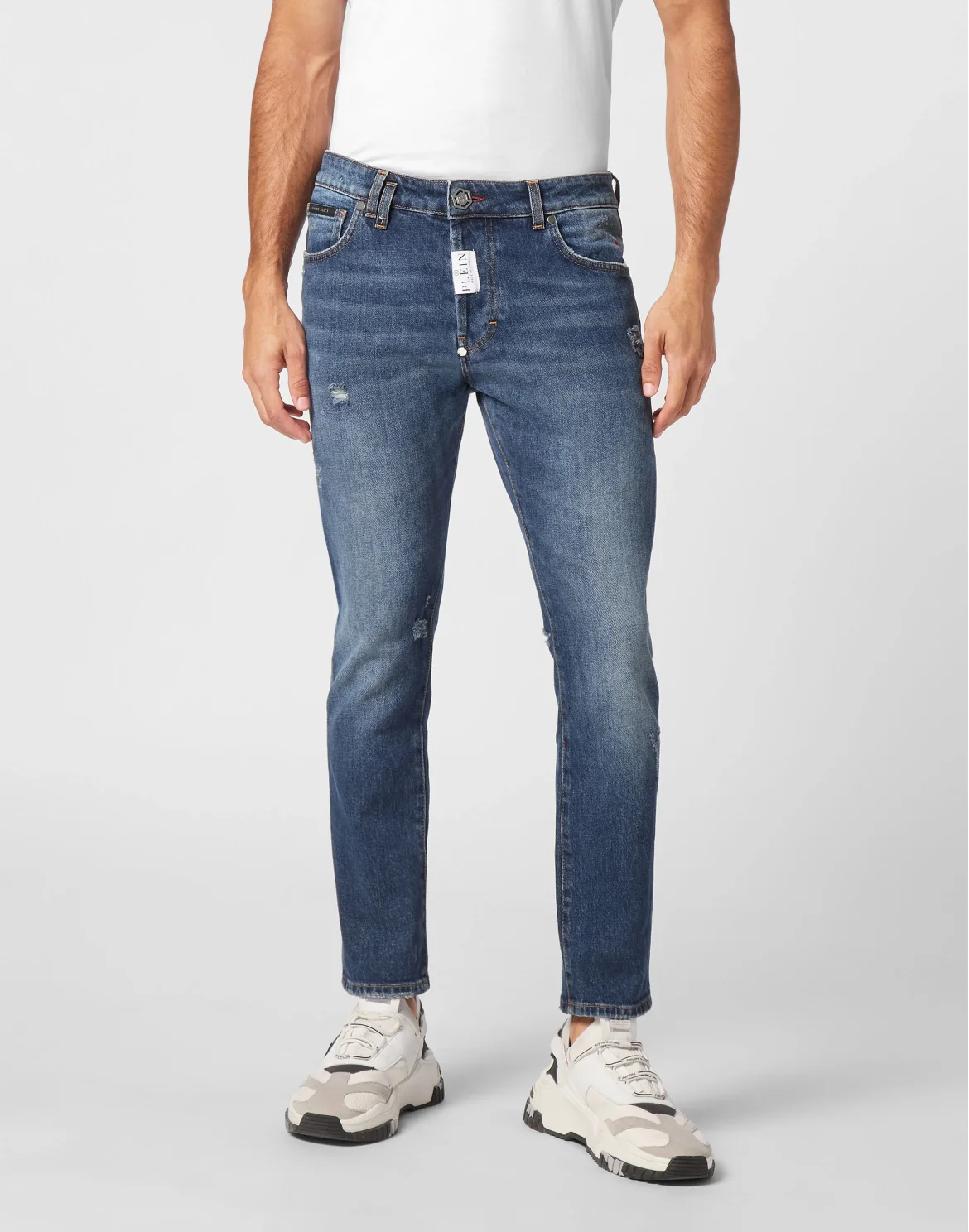 Skinny Fit Trousers, цвет: Синий