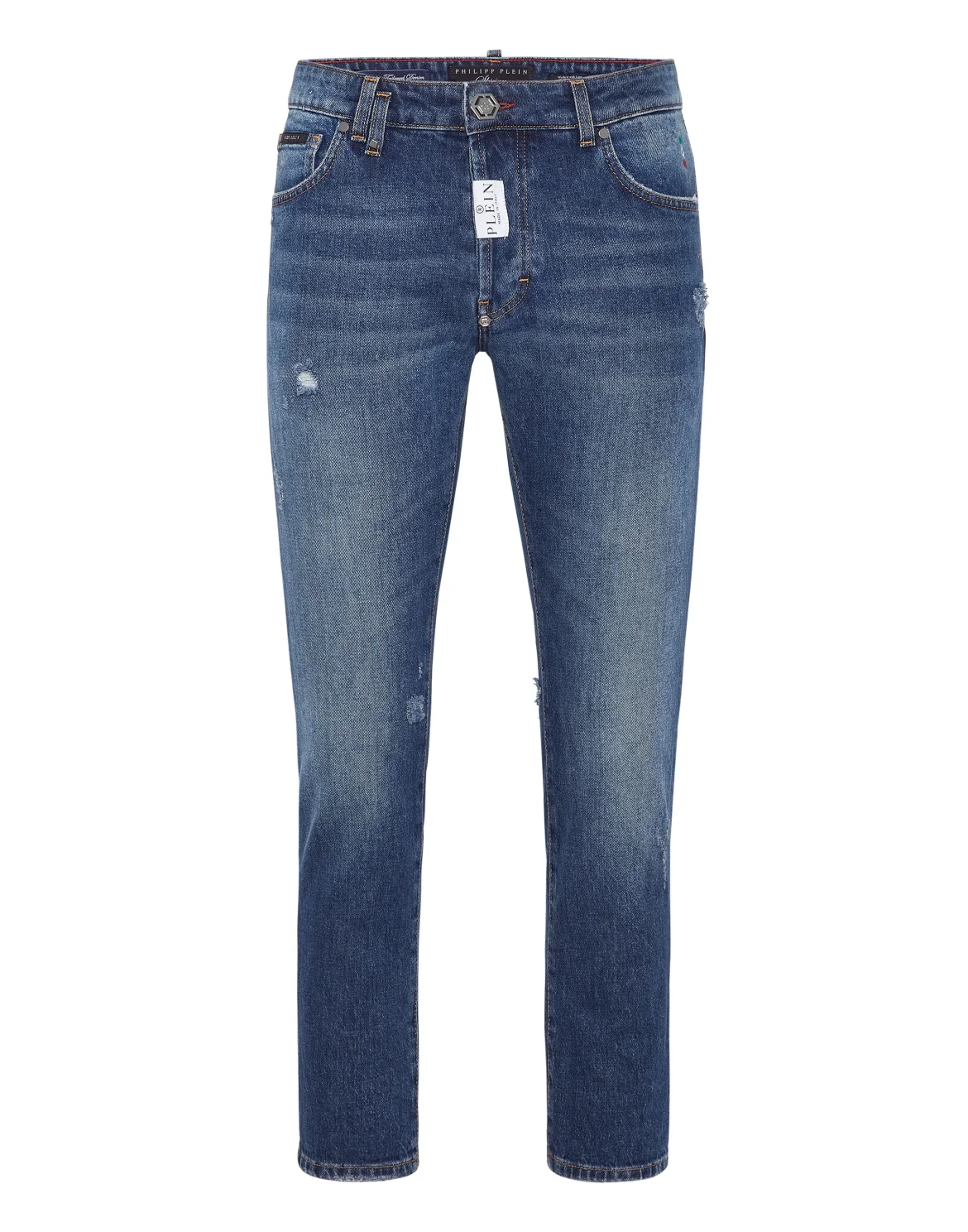 Skinny Fit Trousers, цвет: Синий