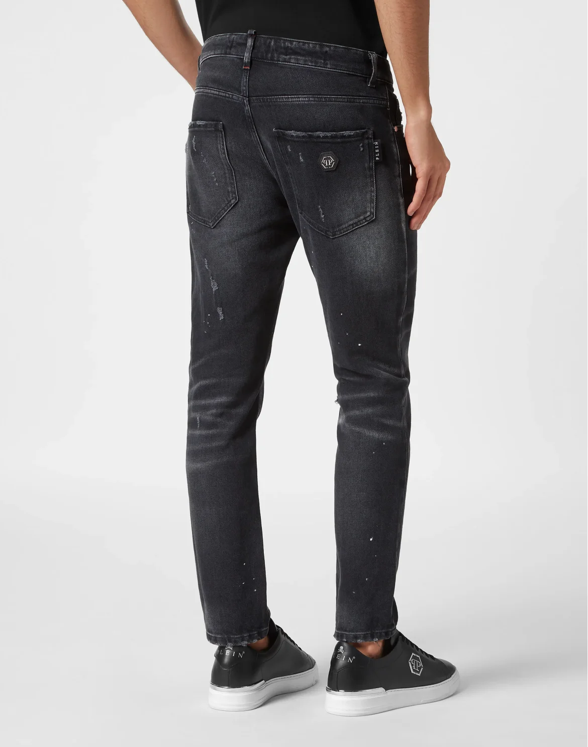 Skinny Fit Trousers, цвет: Черный