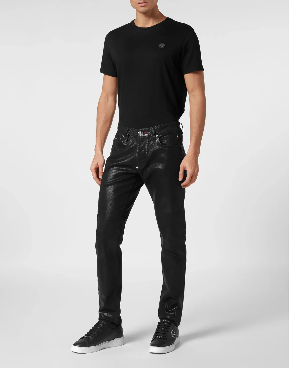 Denim Super Basic Straight Trousers, цвет: Черный