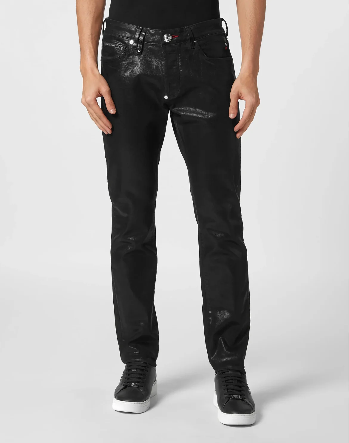 Denim Super Basic Straight Trousers, цвет: Черный