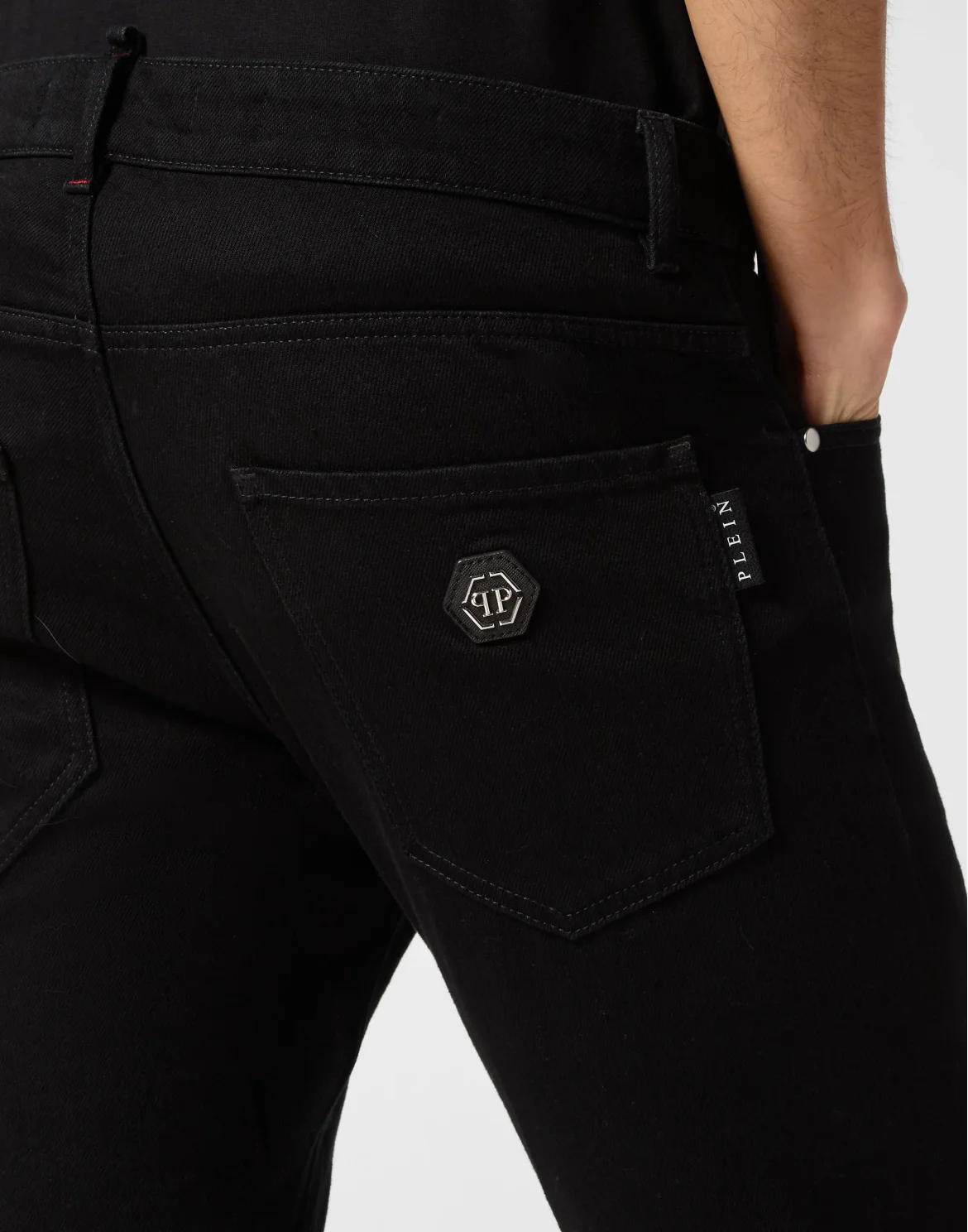 Skinny Fit Trousers, цвет: Черный