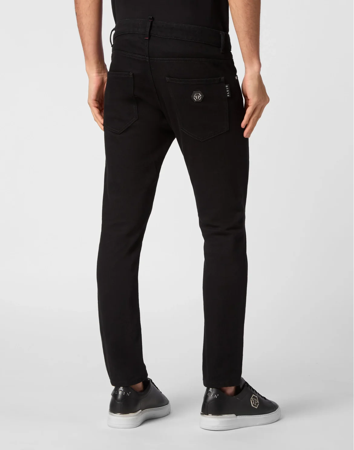 Skinny Fit Trousers, цвет: Черный