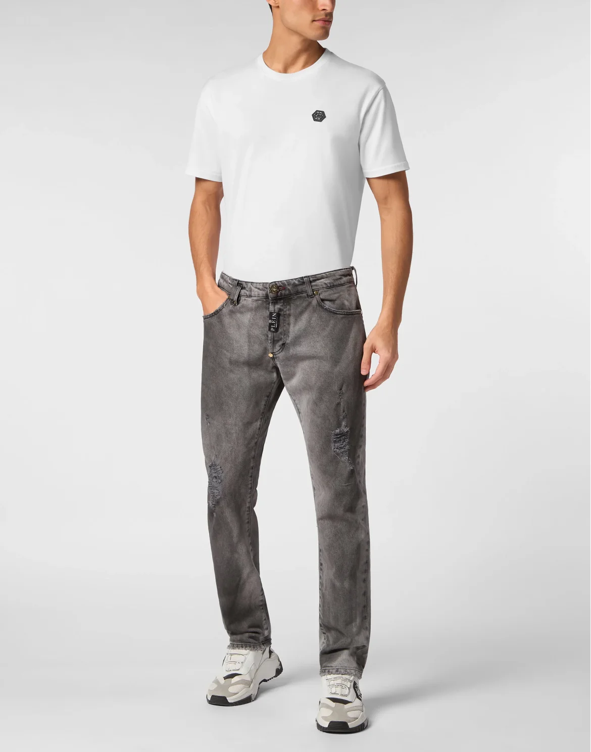 Super Straight Cut Trousers, цвет: Серый