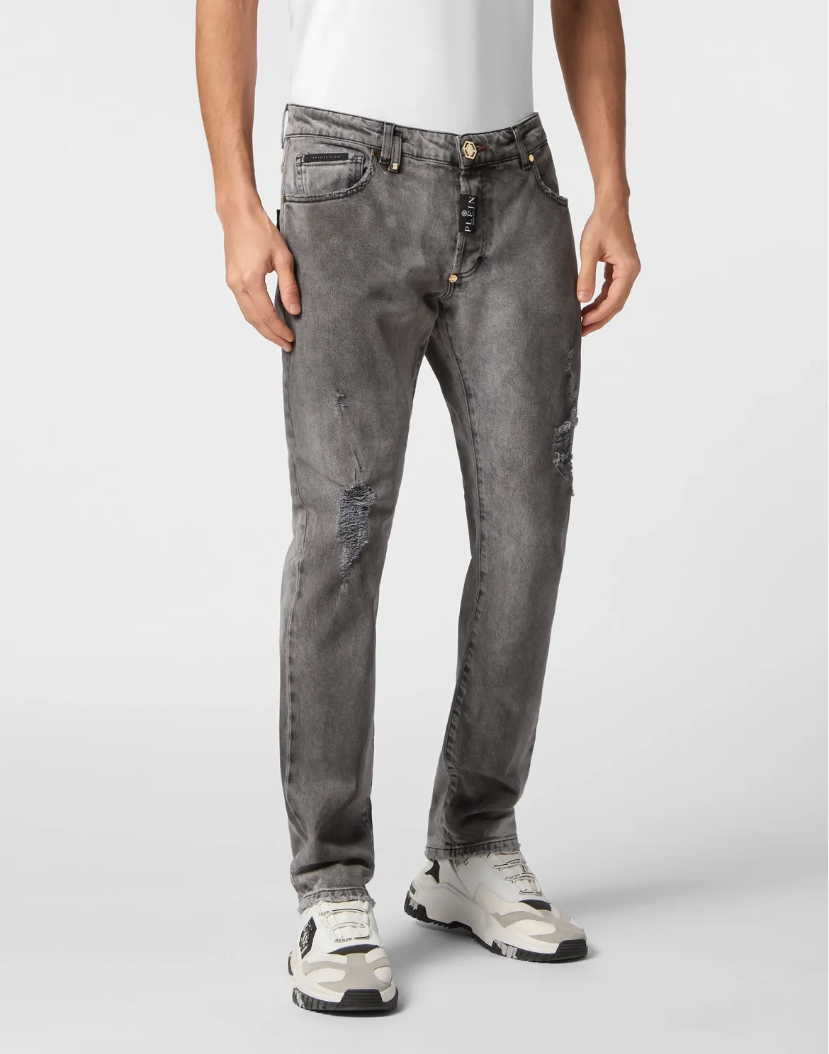 Super Straight Cut Trousers, цвет: Серый