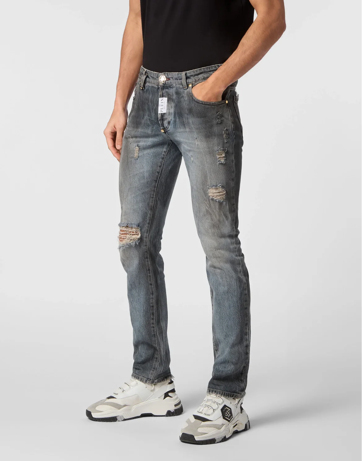 Super Straight Cut Trousers, цвет: Серый