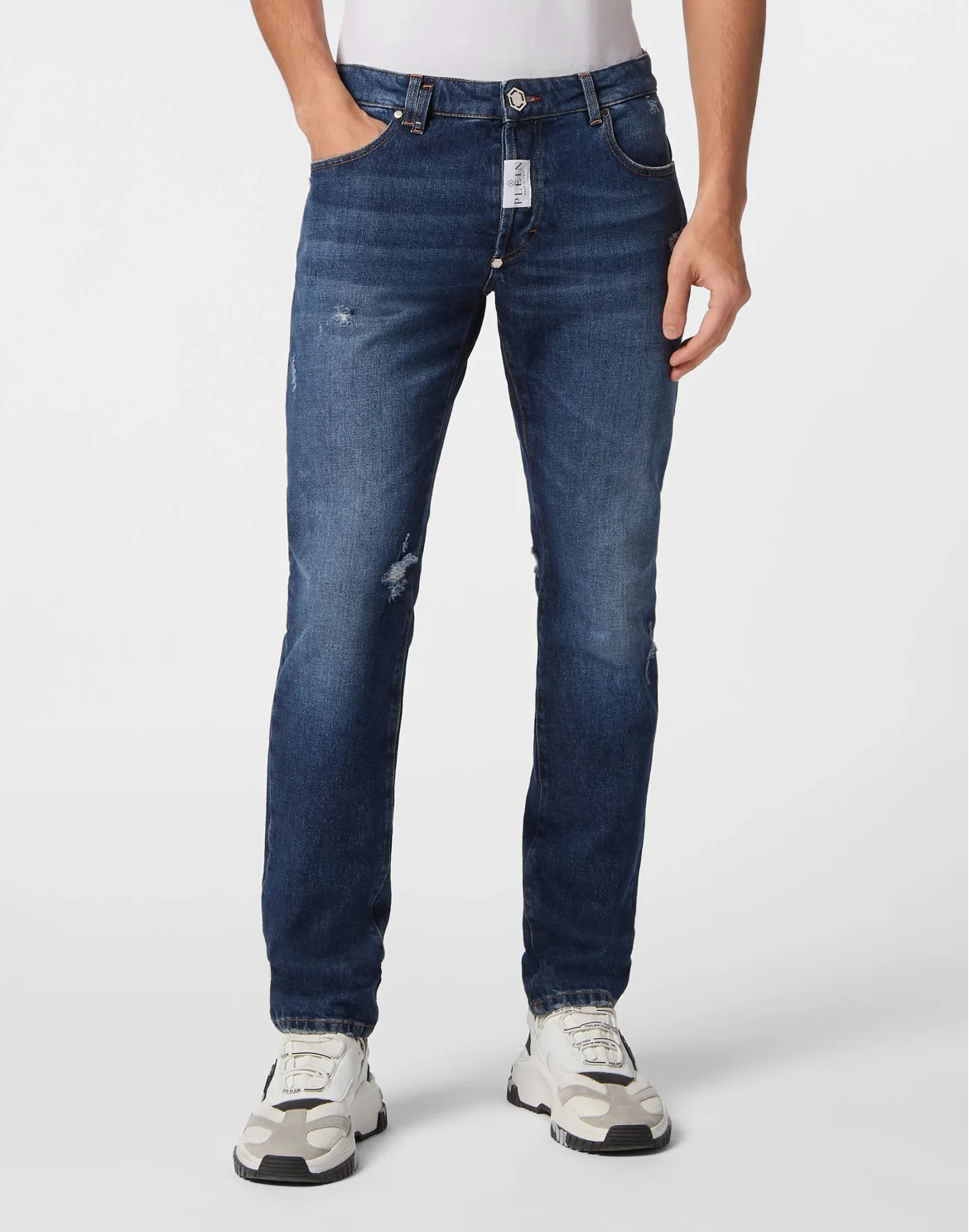 Super Straight Cut Trousers, цвет: Синий