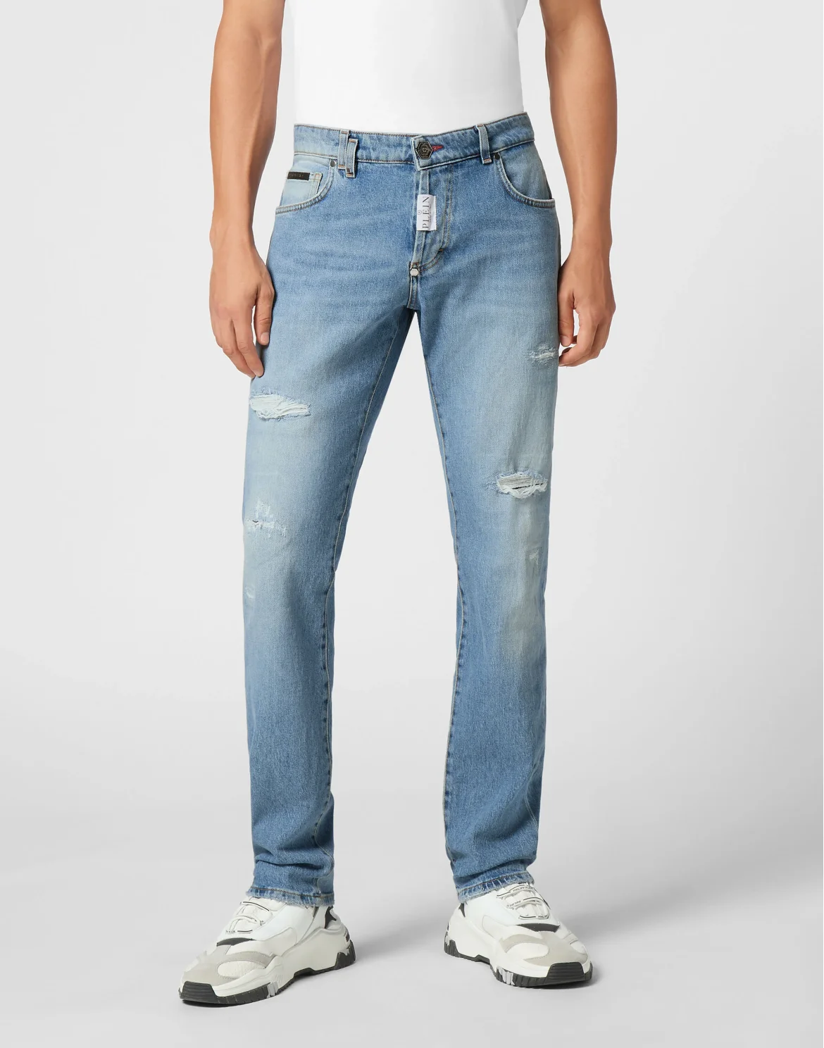 Super Straight Cut Trousers, цвет: Синий