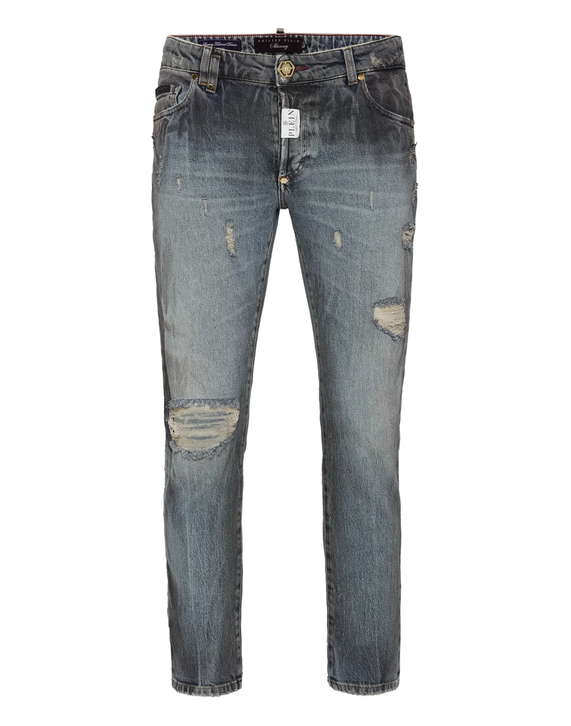 Skinny Fit Trousers, цвет: Серый