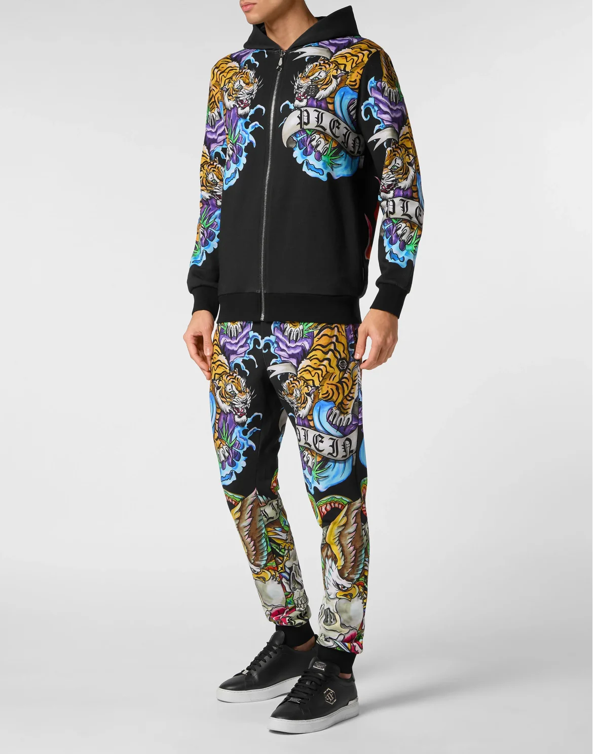 Hoodie Sweatjacket Tattoo, цвет: Черный
