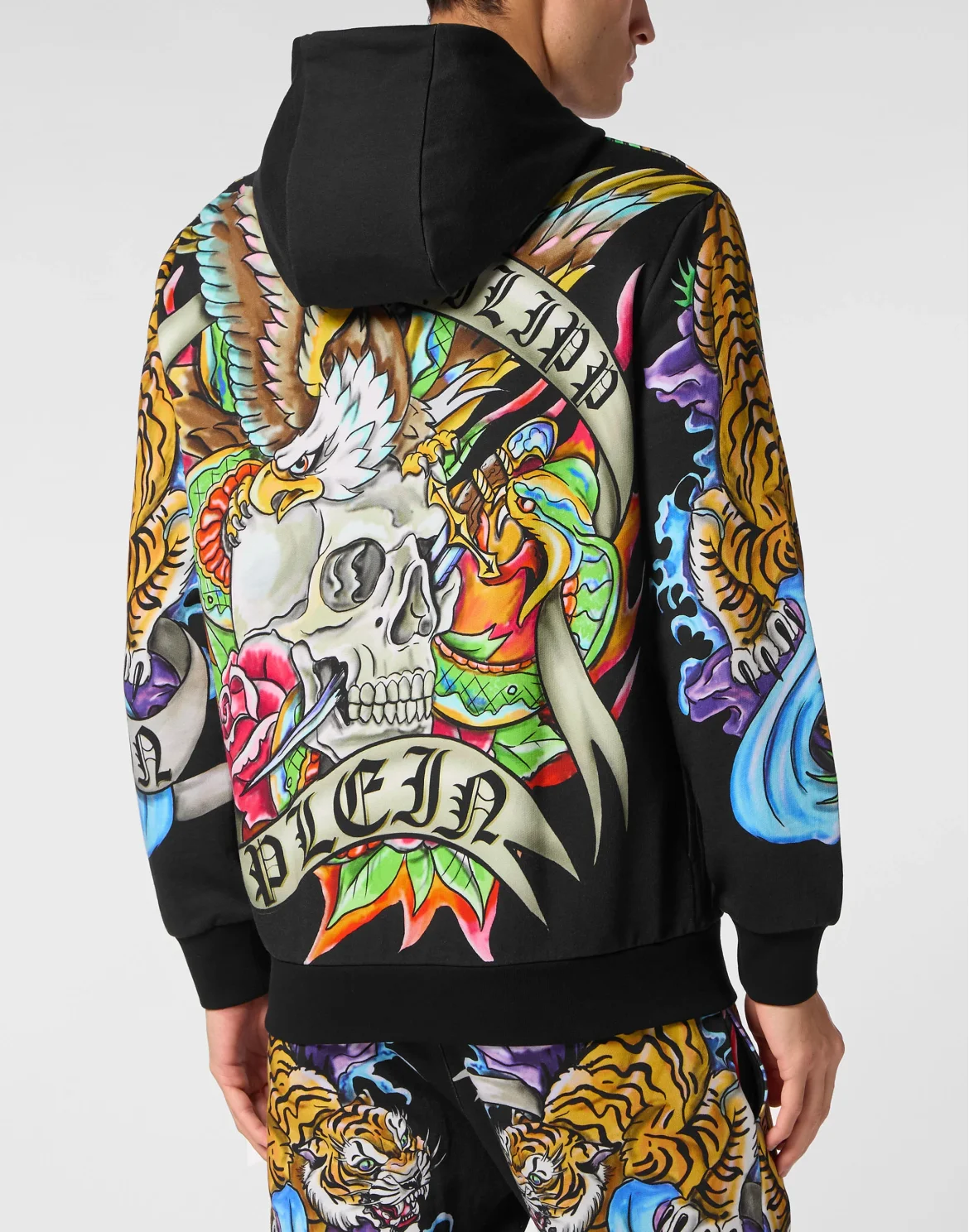 Hoodie Sweatjacket Tattoo, цвет: Черный