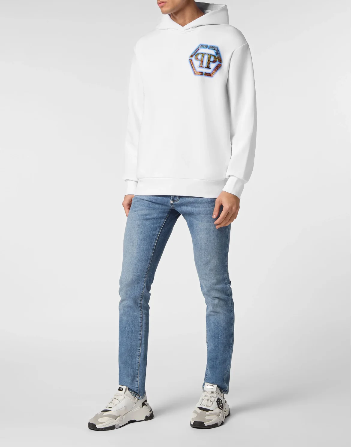 Hoodie sweatshirt Hexagon, цвет: Белый