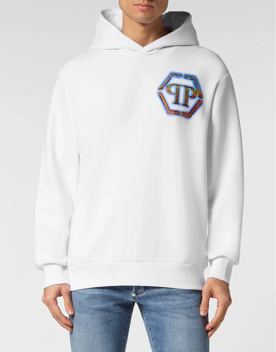 Hoodie sweatshirt Hexagon, цвет: Белый