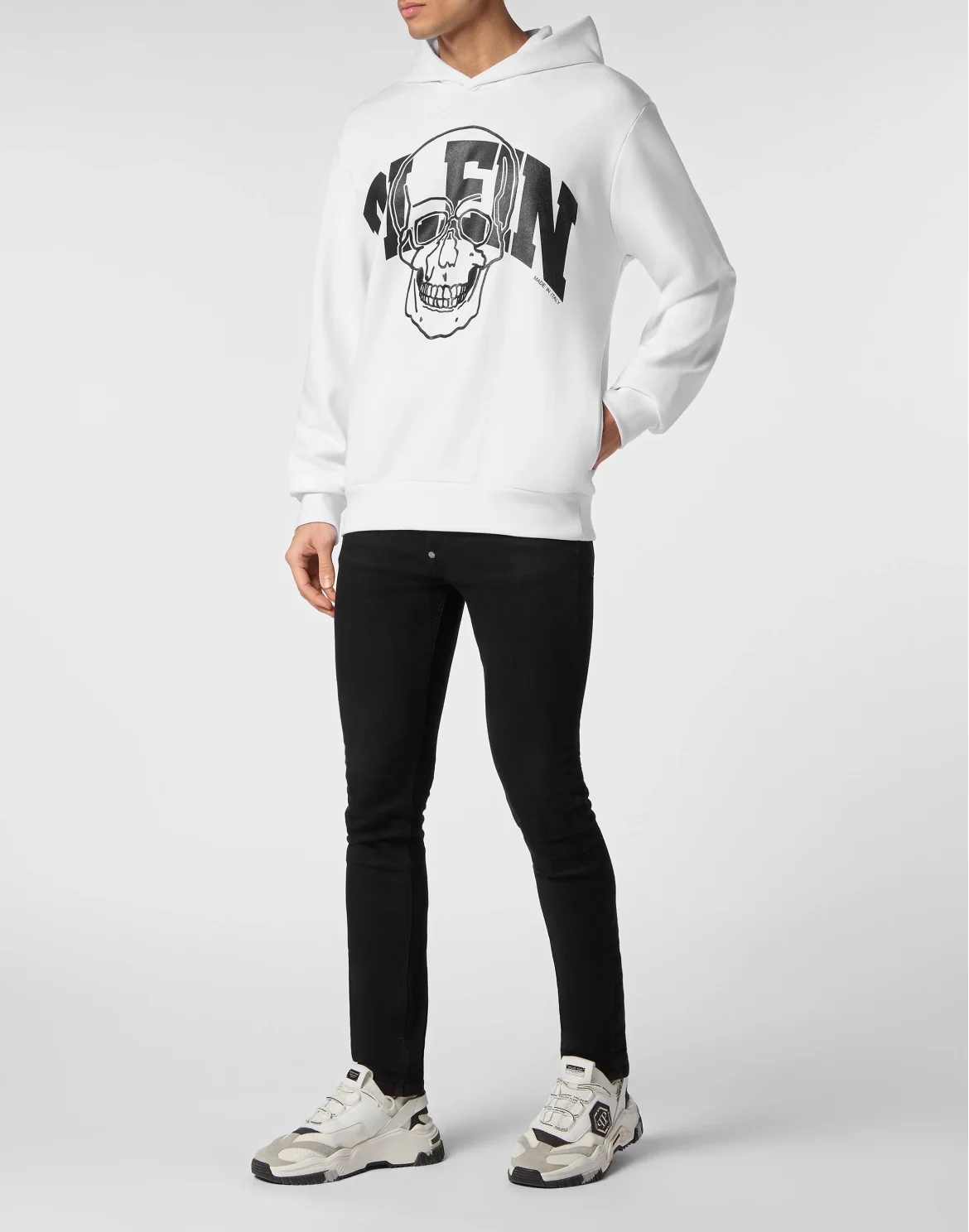 Hoodie sweatshirt Skull, цвет: Белый