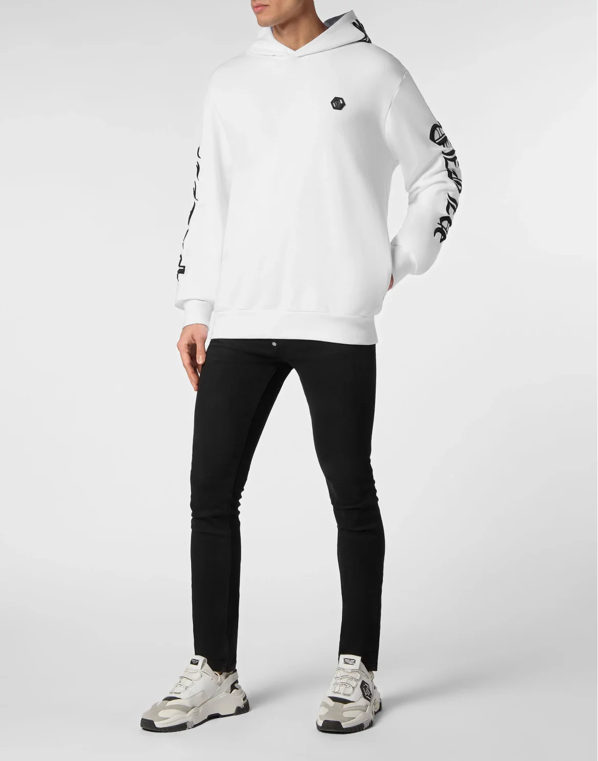 Hoodie sweatshirt Gothic Plein, цвет: Белый
