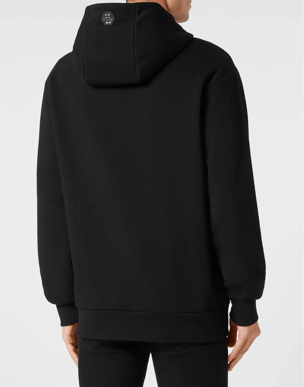 Hoodie Sweatshirt Skull Strass, цвет: Черный