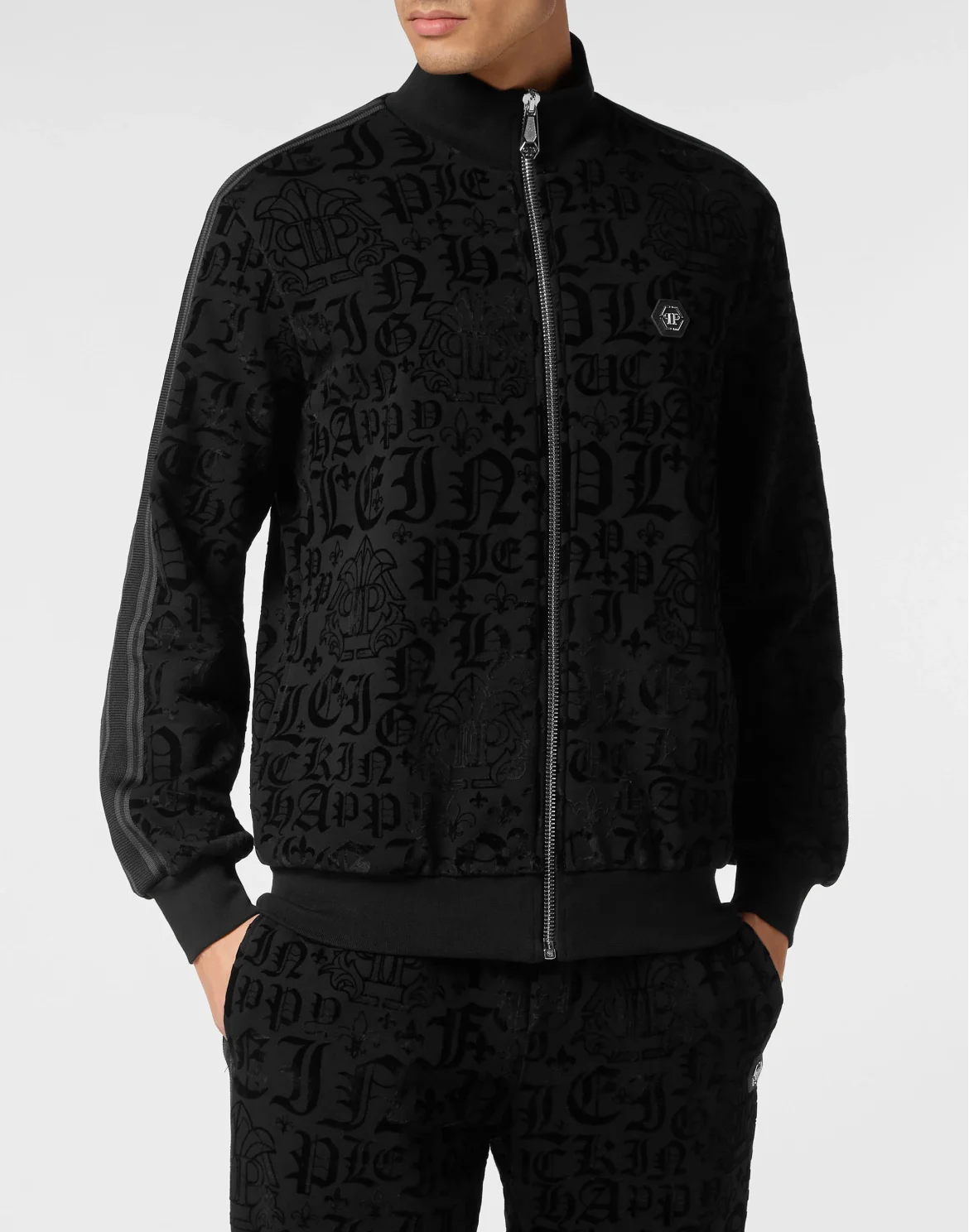 Jogging Jacket Gothic Plein, цвет: Черный