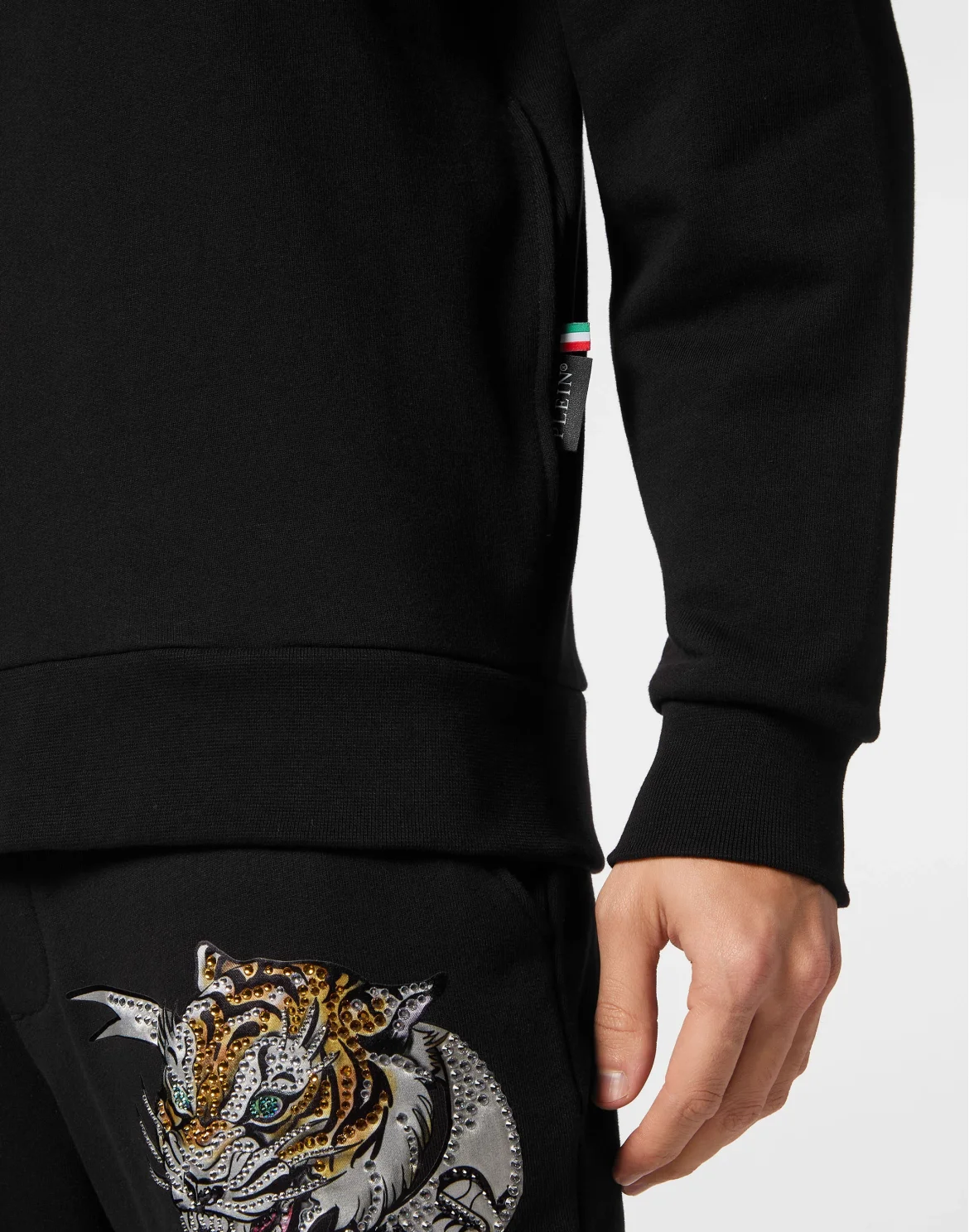 Hoodie Sweatjacket Tattoo, цвет: Черный