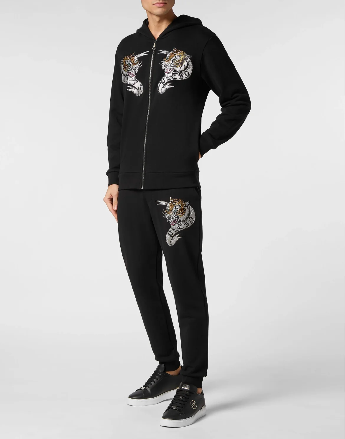 Hoodie Sweatjacket Tattoo, цвет: Черный