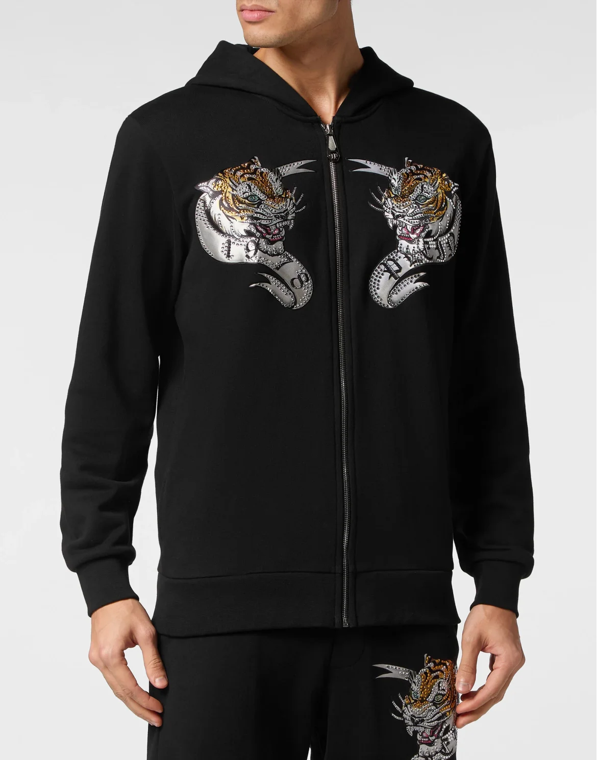 Hoodie Sweatjacket Tattoo, цвет: Черный